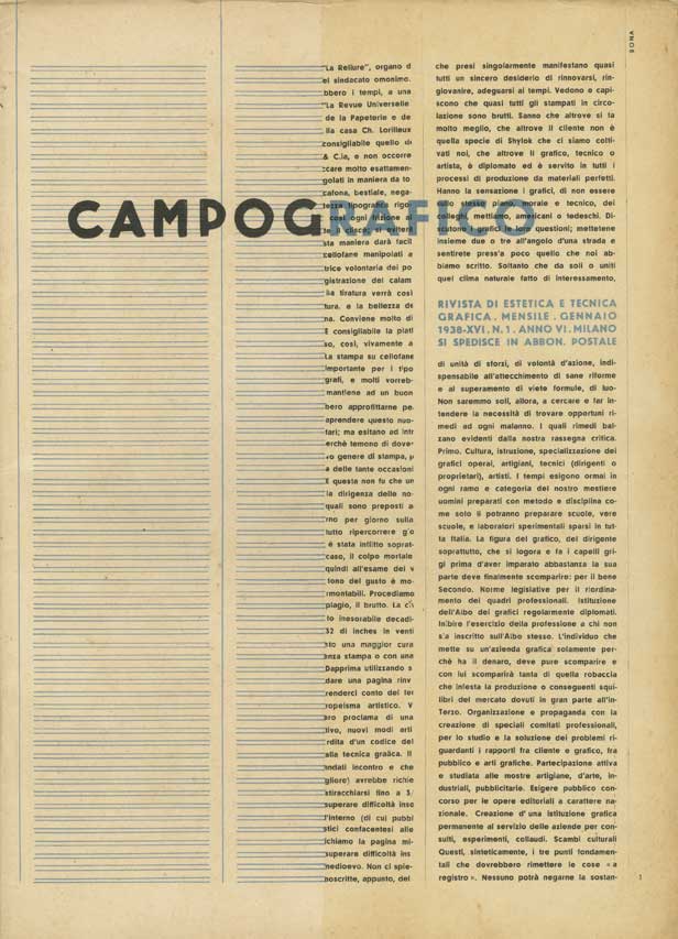 ​Year VI Nr. 1 January 1938 